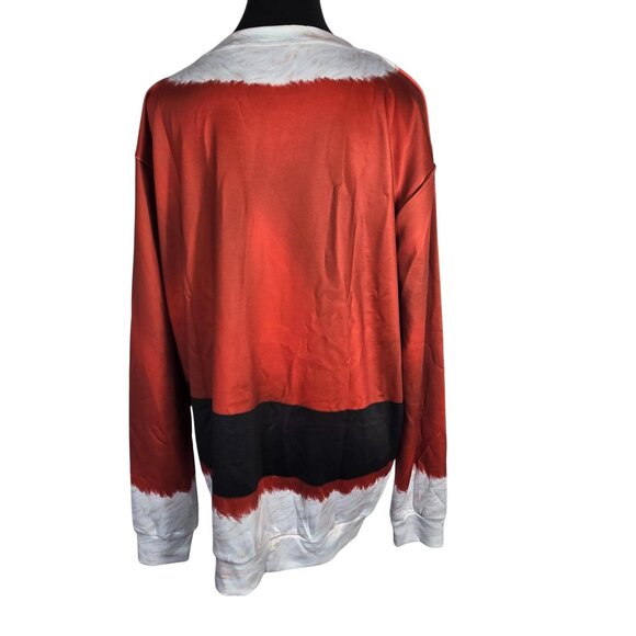 NWOT Santa Claus Suit Funny Graphic Ugly Christmas Sweatshirt Pullover | XLarge - Picture 2 of 4